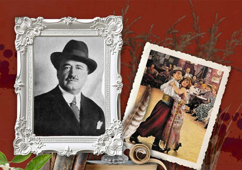 Imatge del esdeveniment:Retrat de Blasco Ibáñez i pintura d'una parella ballant tango